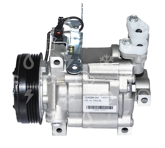 kompresor ZEXEL, DKV10C, řemenice pr. 100mm, poly-V4, 12V, náhrada